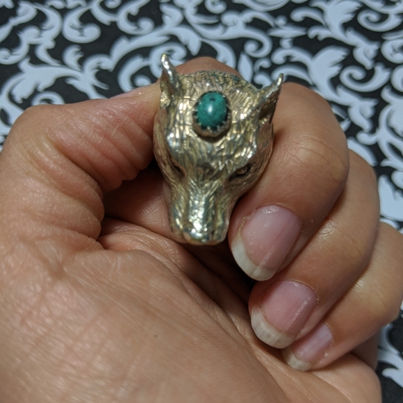 SPELL & The Gypsy Designs Wolf Ring 🐺 Silver sz 8 - Picture 3 of 6